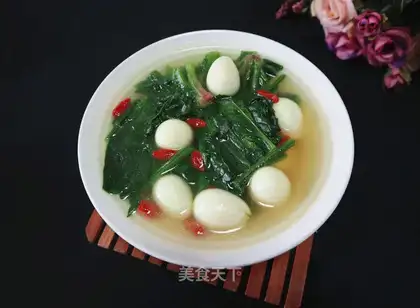 Pearl spinach soup