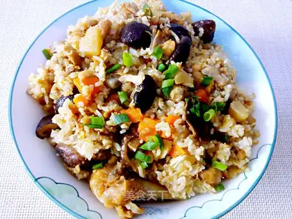 Frozen chicken-legged rice