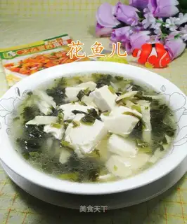 Snow cuisine tofu soup