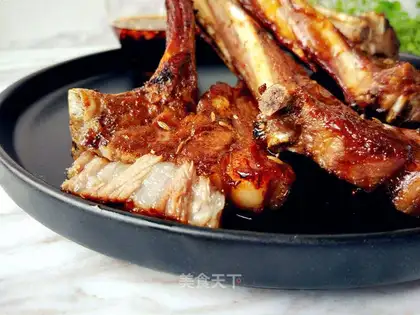 Honeyed lamb chops