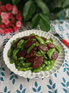Weenie fried Dutch beans