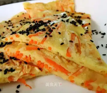 Carrot egg waffles
