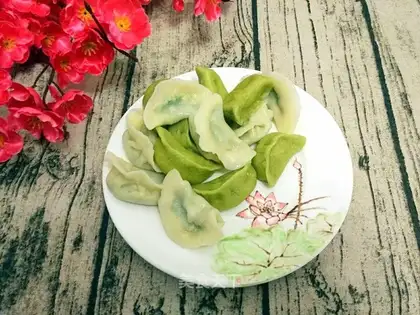 Three fresh dumplings