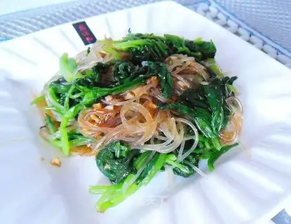 Garlic fan spinach