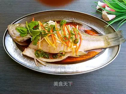 A wide range of steamed fish