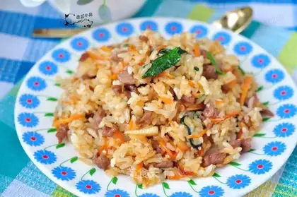 The lamb's full of rice