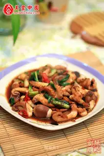 Saute octopus with thick sauce