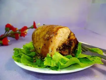 Chicken and rice rolls