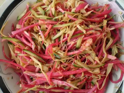 Three shredded salad