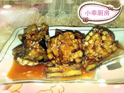 Eggplant flower in tomato sauce