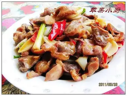 Garlic chicken gizzards