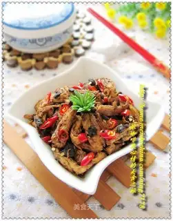 Spicy fried chicken with black bean sauce