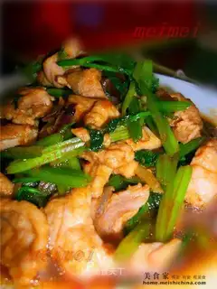 stir-fried pork with celery