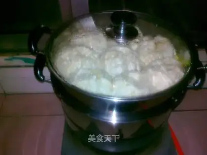 Pork and green onion buns