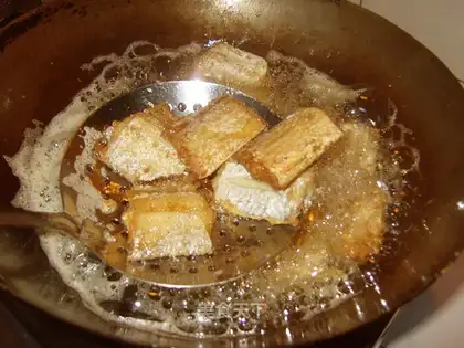Fried hairtail with Northeast dish
