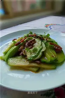 stir-fried lotus melon with dried shrimp