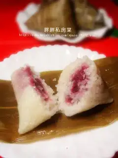 Crystal purple potato glutinous rice dumplings