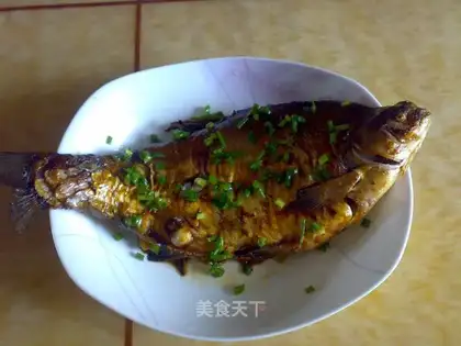 Braised bream fish