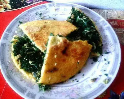 Leek pizza