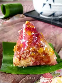 Purple sweet potato rice dumplings