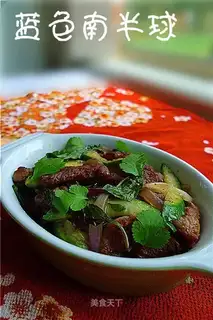Pan-fried pork stir-fried