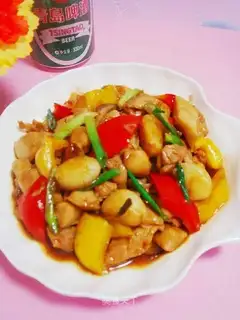 Garlic tangerine peel chicken