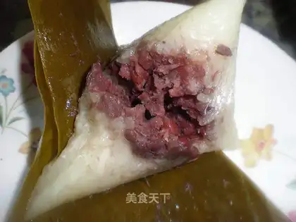Rice dumplings with bean paste