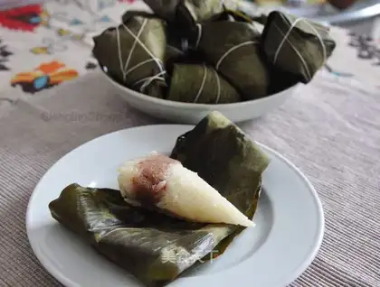 Traditional red bean paste rice dumplings