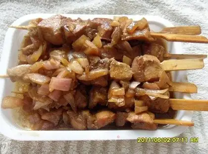 Honey chicken kebabs