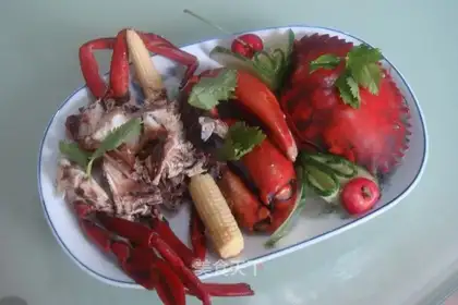 Steamed vegetable crab
