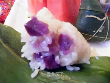 Purple potato dumplings