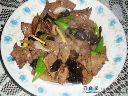 stir-fried pork liver