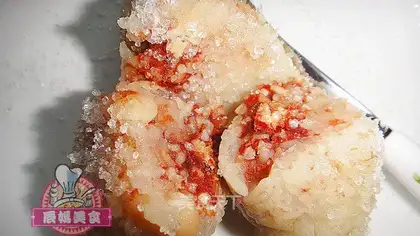 Red bean paste rice dumplings