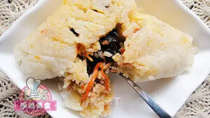 Fish-flavored shredded pork rice dumplings