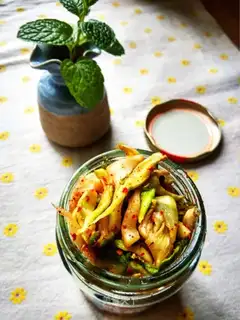 Homemade appetizer pickles