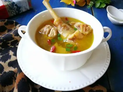 The chicken soup