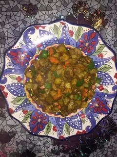 Curry potatoes and chickens