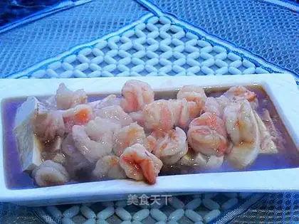 Shrimp ball tofu