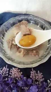 Pig lung olive soup