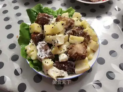 Pineapple and shrimp