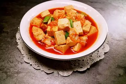 Hot cabbage for tofu