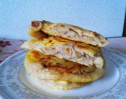 Pork onion pie