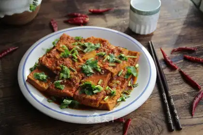 Garlic chili tofu