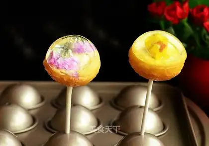 Flower crystal cake