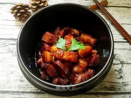 Flowers and red meat