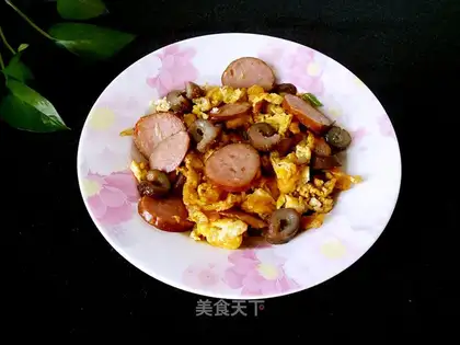 Sea cucumbered egg sausage