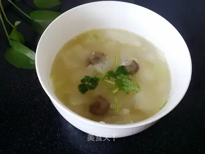 The sea cucumber soup