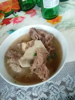 The lamb is soup