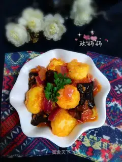 Fresh vegetables, Japanese tofu