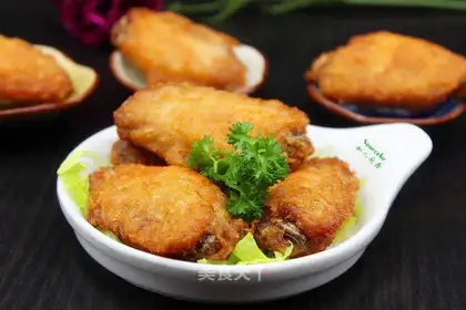 Shrimp fried chicken wings